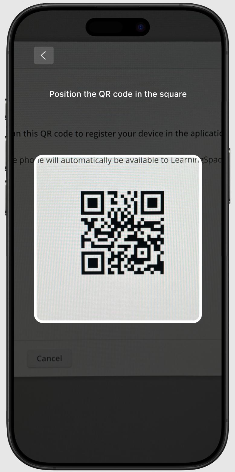 Scan QR Code on Mobile Device