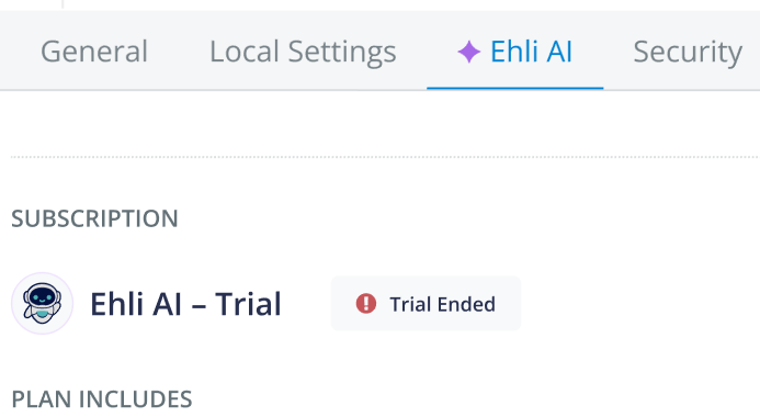 Trial Ended - System Manager