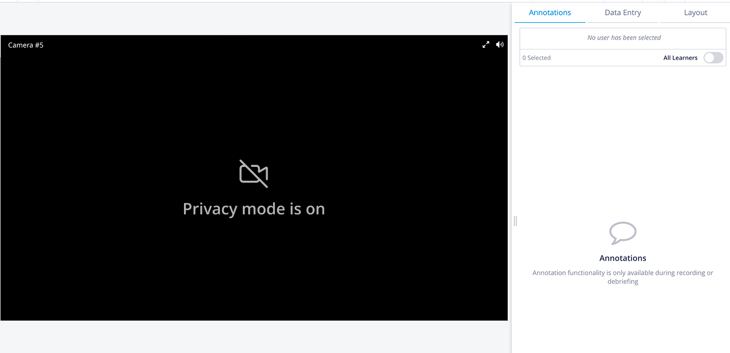 Privacy Mode - Single room view