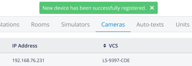 Successful Registration