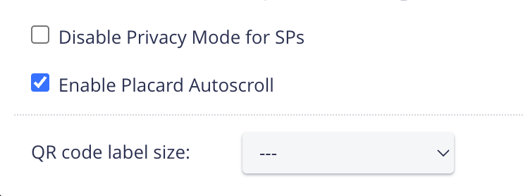 Placard Autoscroll enabled