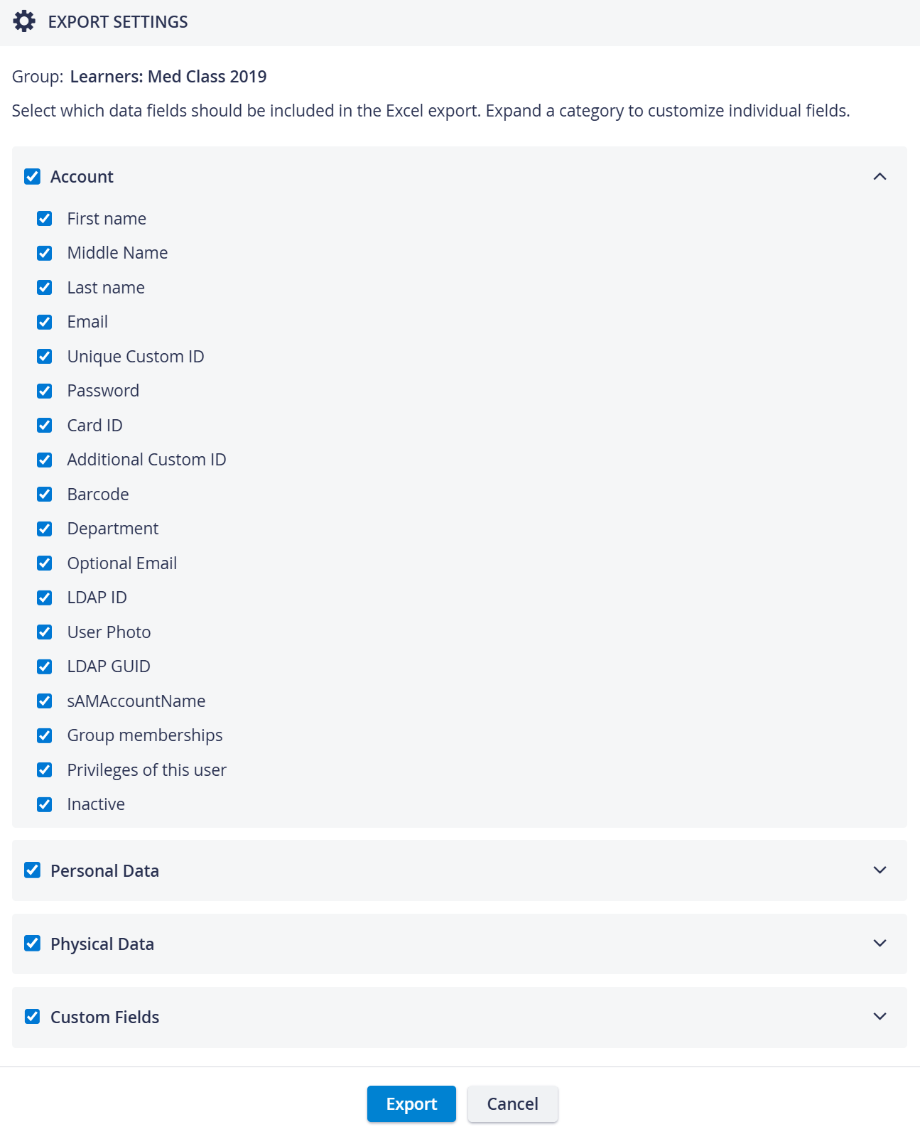 Account Category