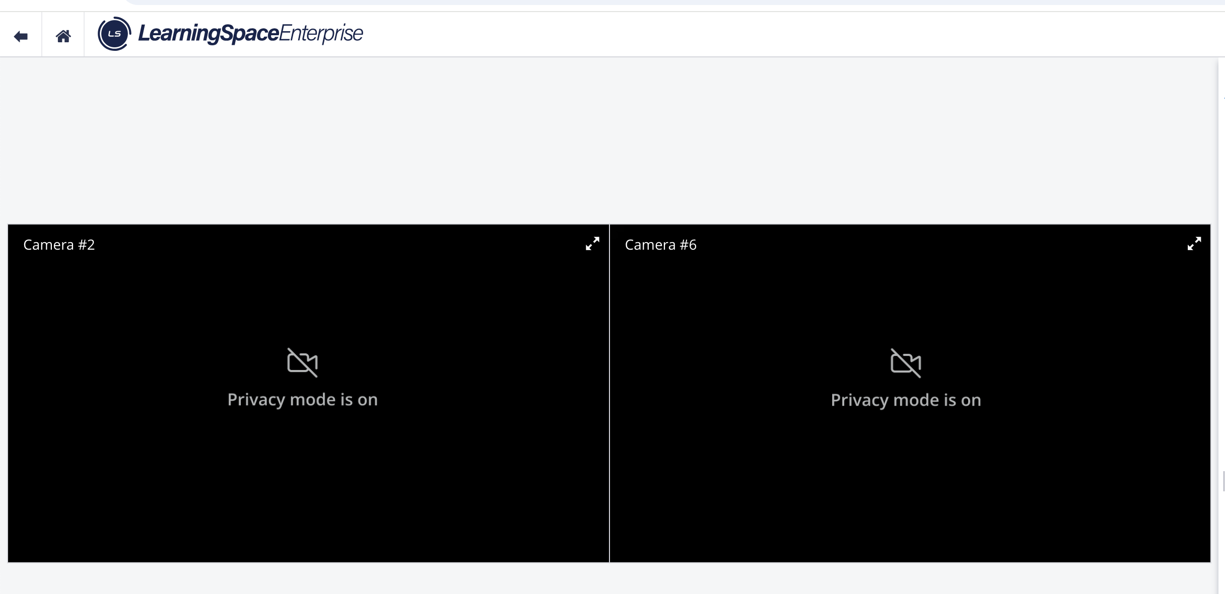 Blacked-out Camera Views - SP Privacy Mode Active