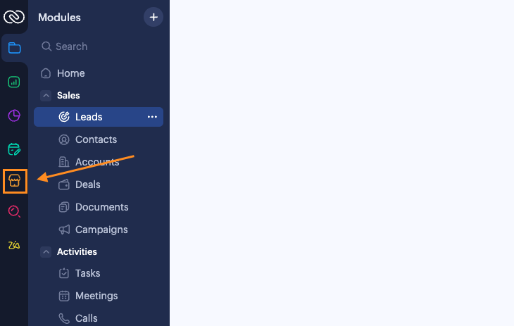 Marketplace in Zoho CRM