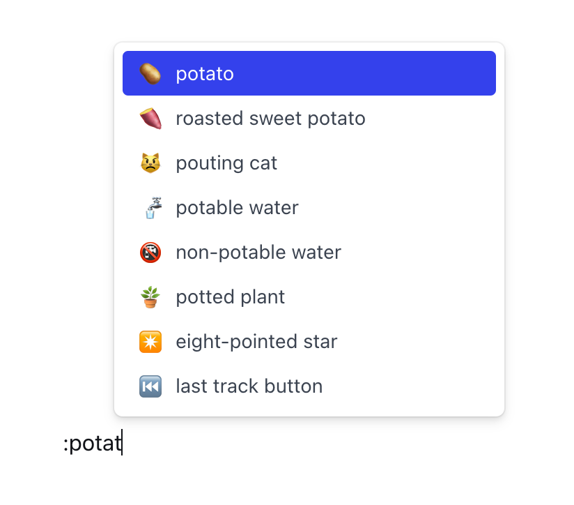 The emoji picker