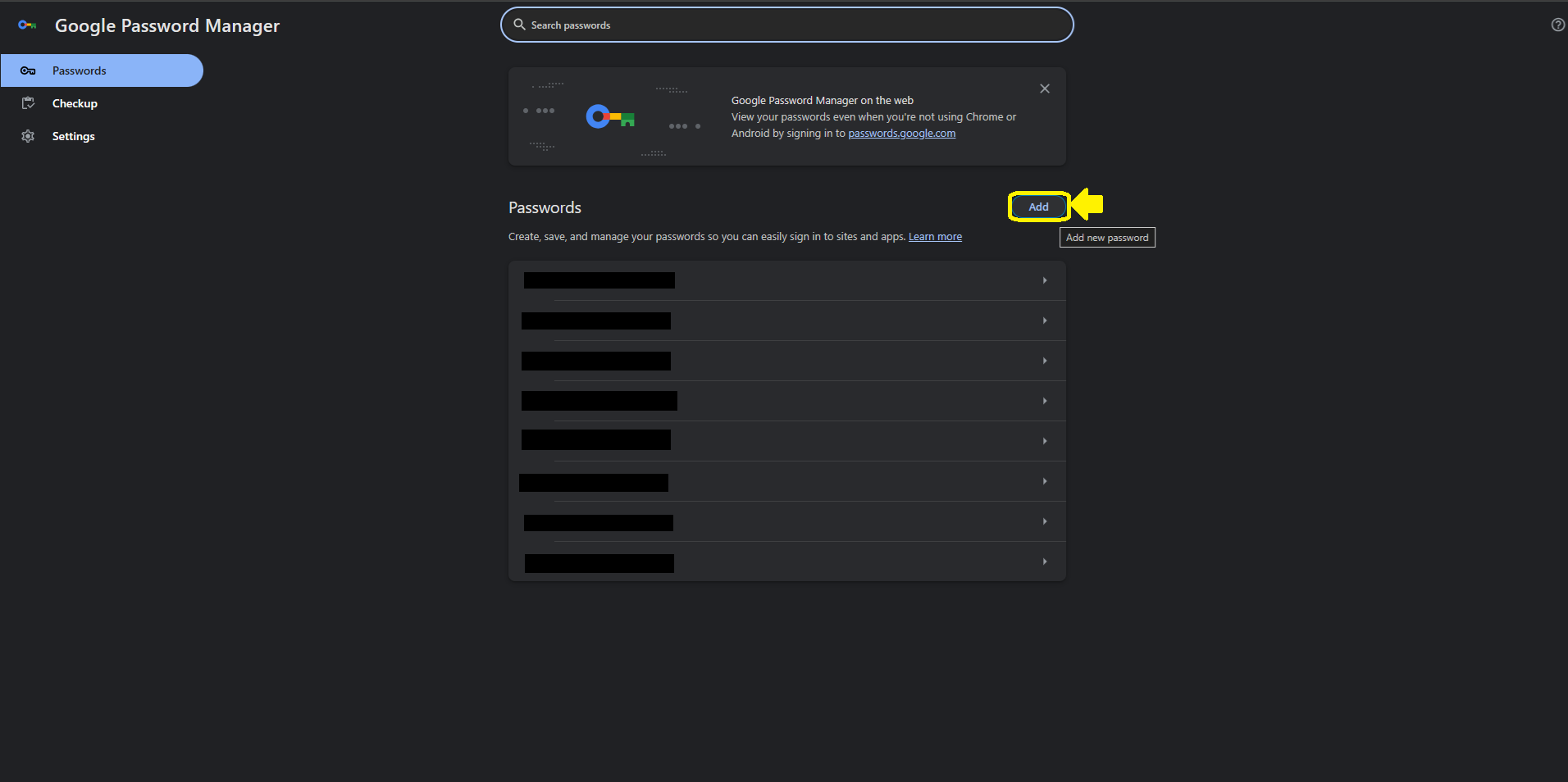Google Password Manager