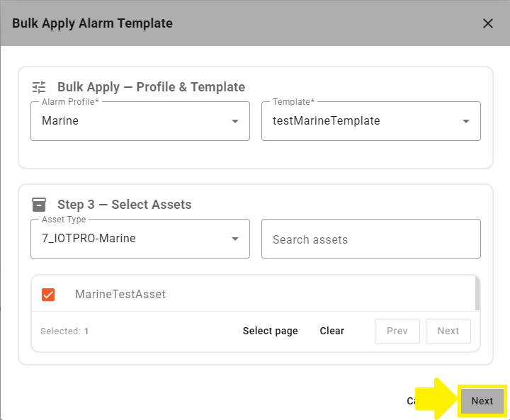 IoT Pro Platform - Bulk Apply Confirming Changes