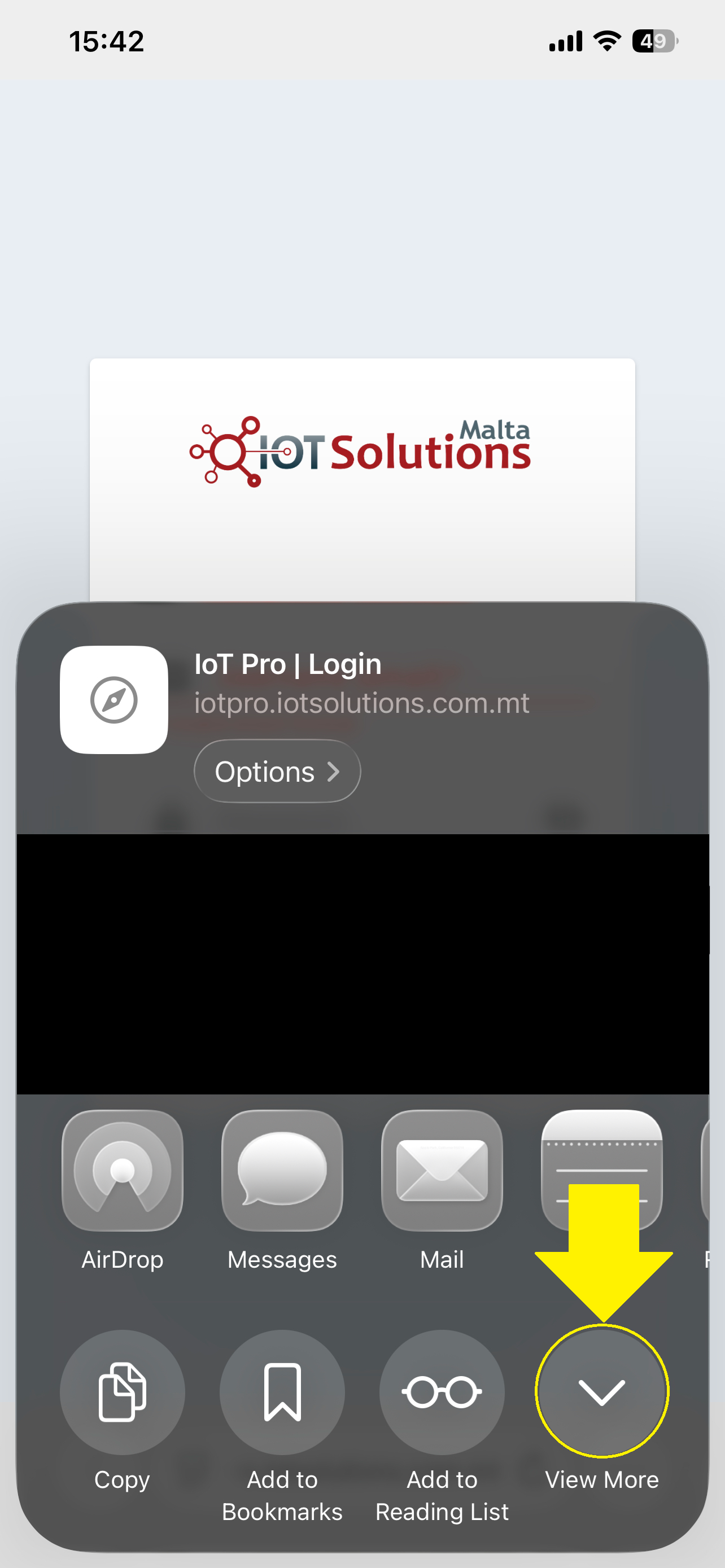 IoT Pro Platform - Selecting View More