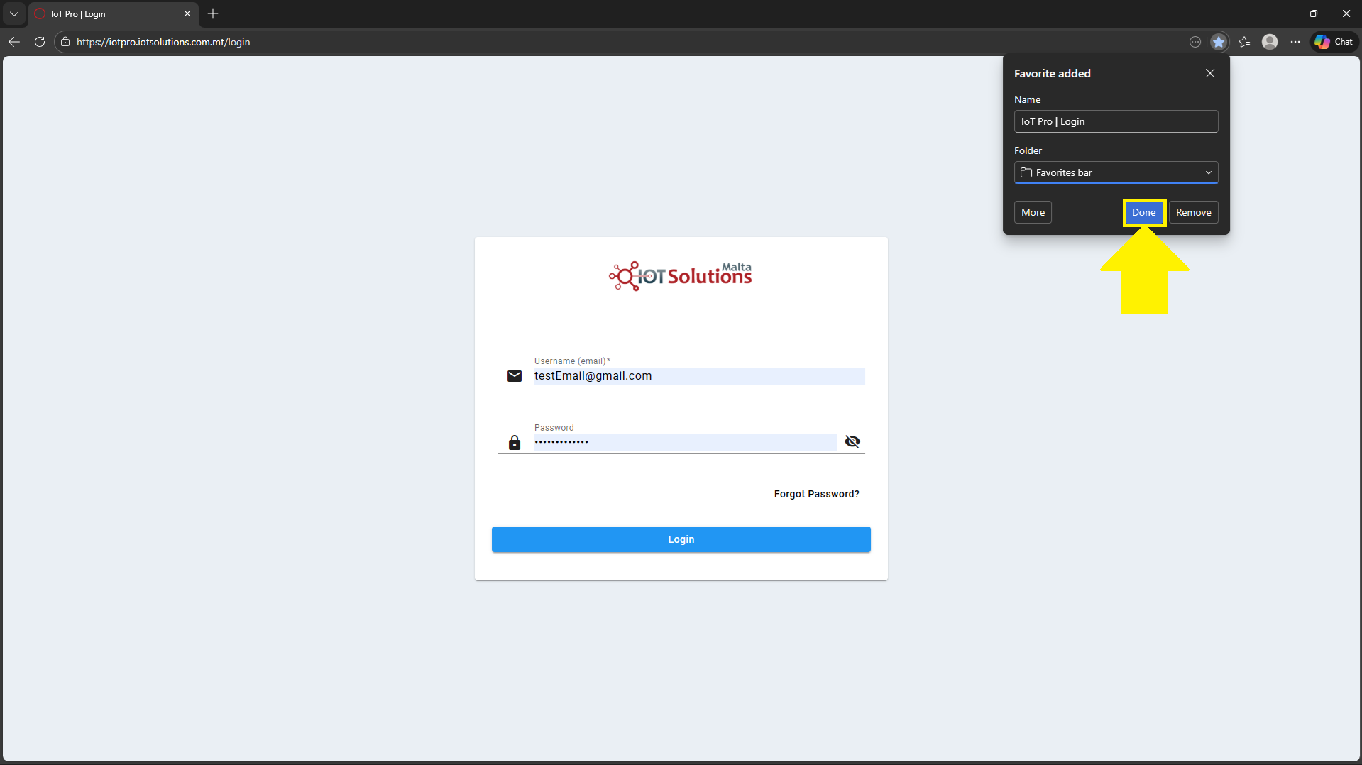 IoT Pro Platform - Naming Bookmark