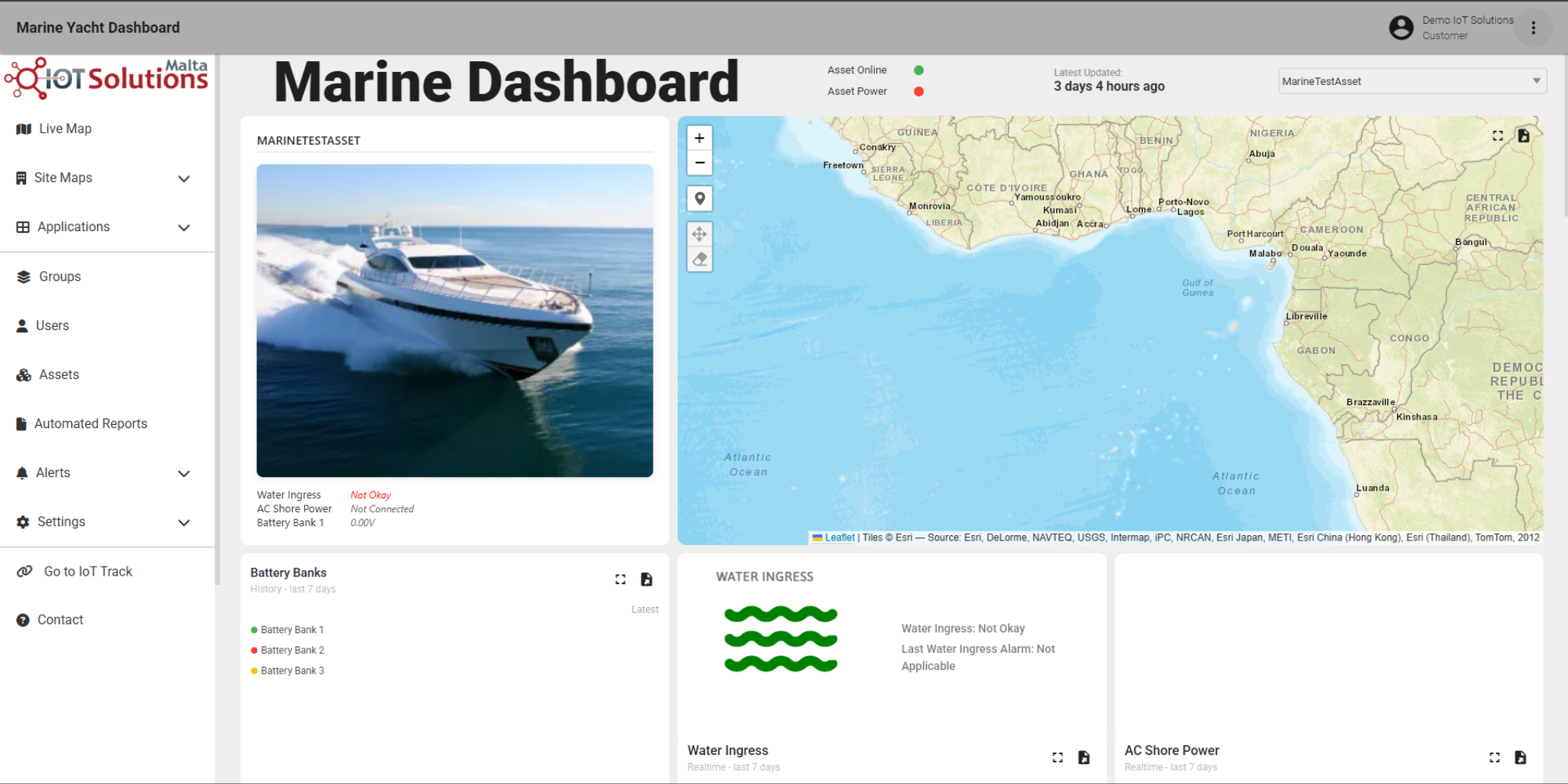 IoT Pro Platform - Marine Yacht Dashboard
