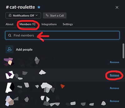 Screenshot of the 'Channel details' view on Desktop (this is a pop-up window you get when you click on the channel name)
