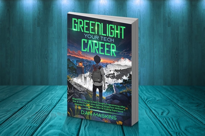 Image of the book 'Greenlight your tech career' written by CAT member Dan Maskins