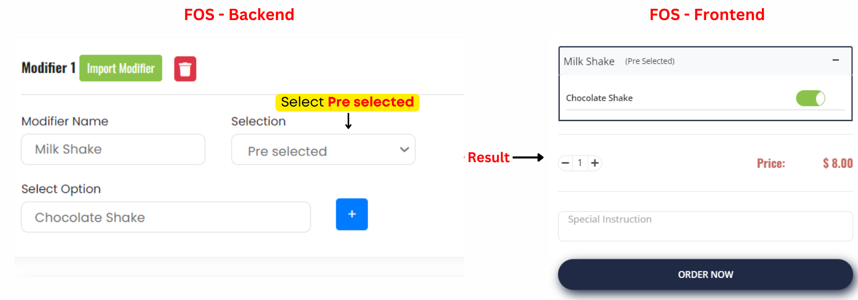 Pre Selected