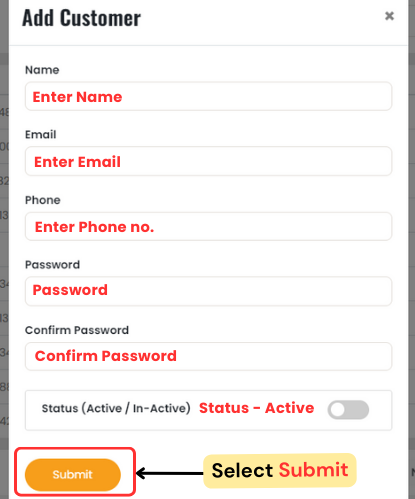 Add Customer