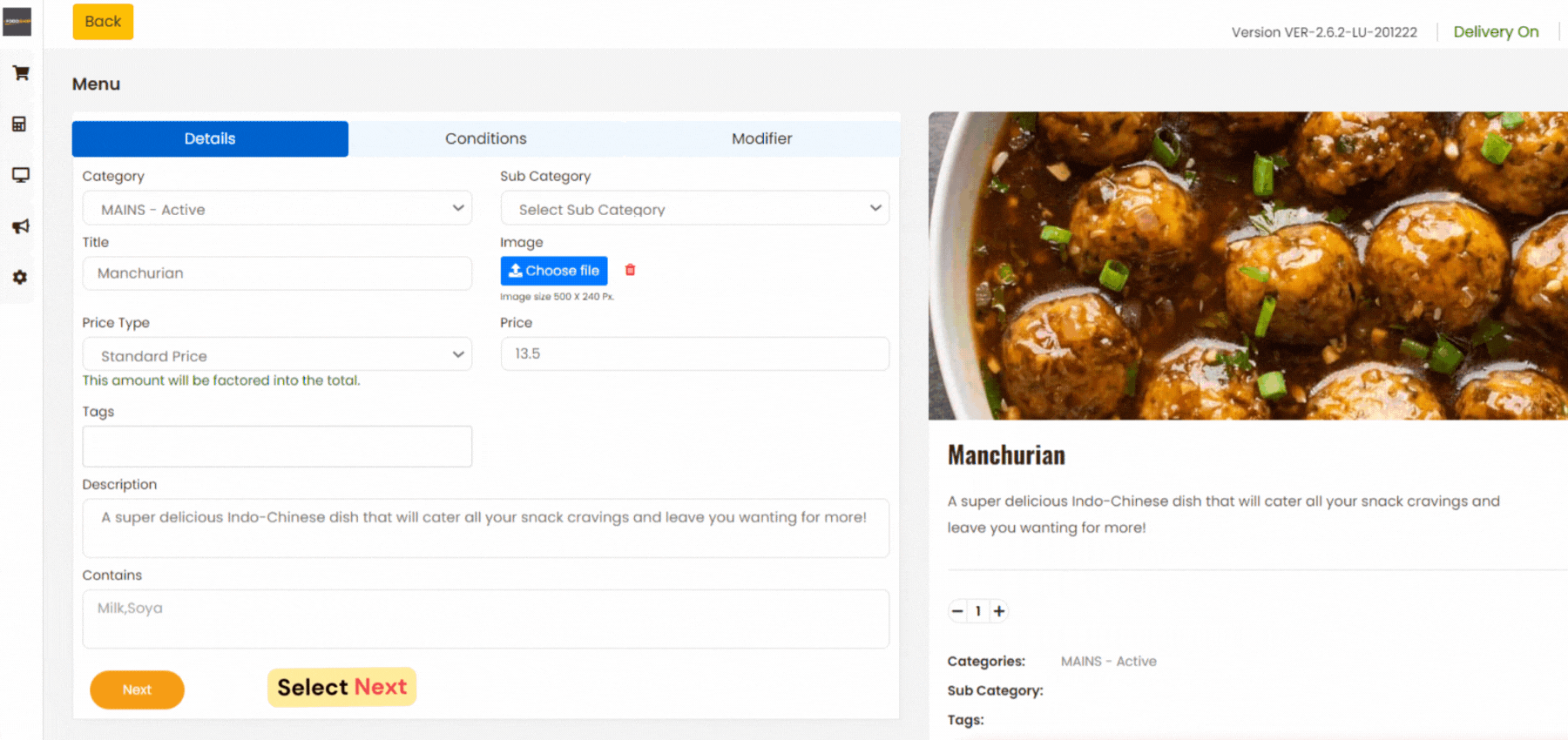 Enable Combo in FOS - admin panel