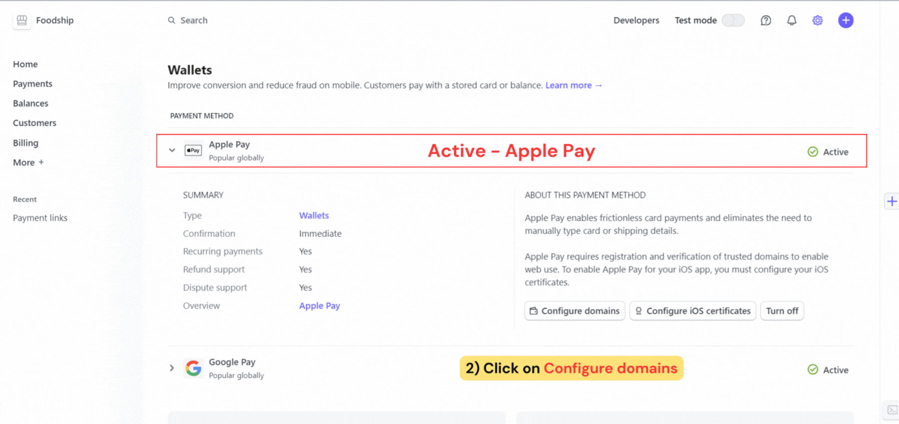 Apple Pay - Configure Domain