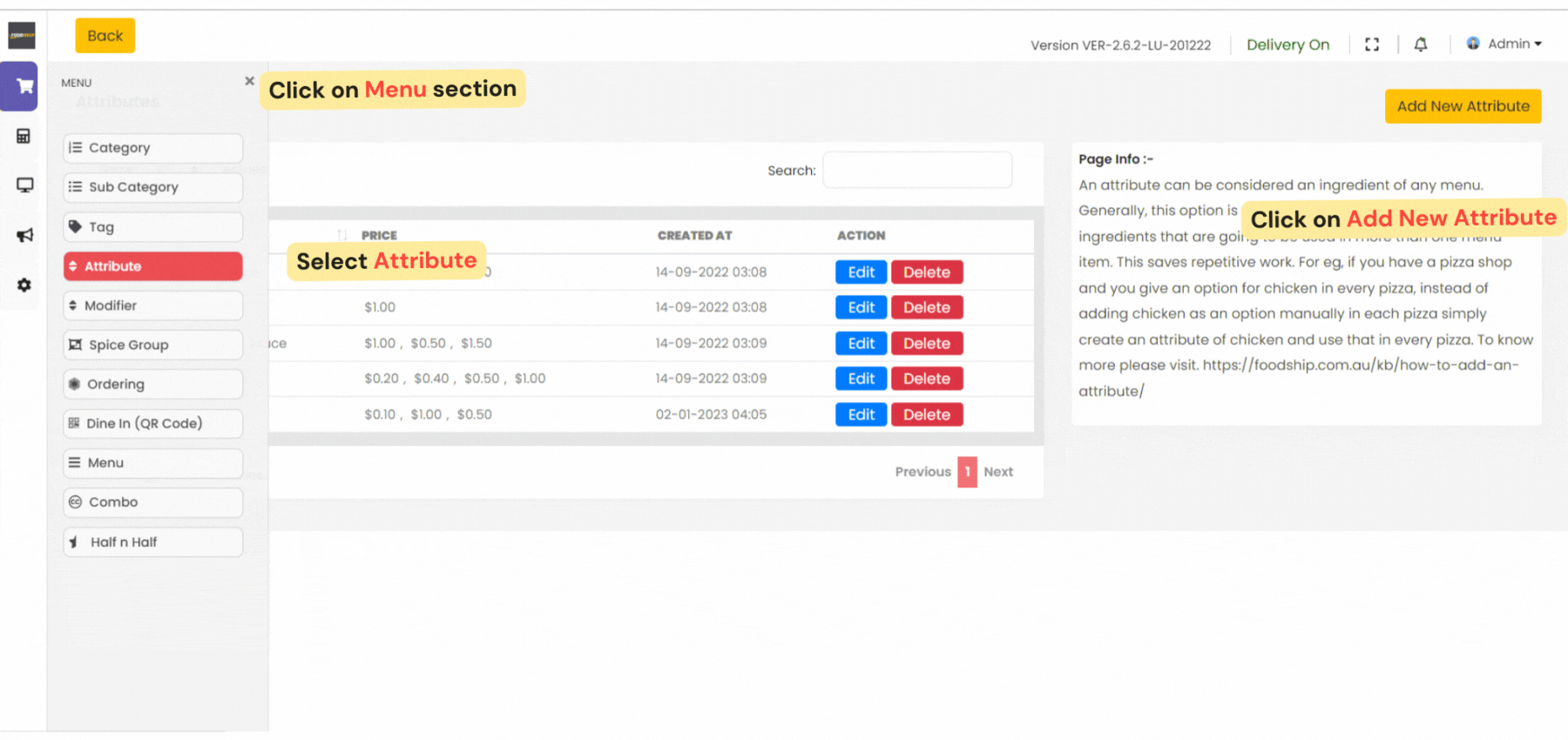 Adding Attributes
