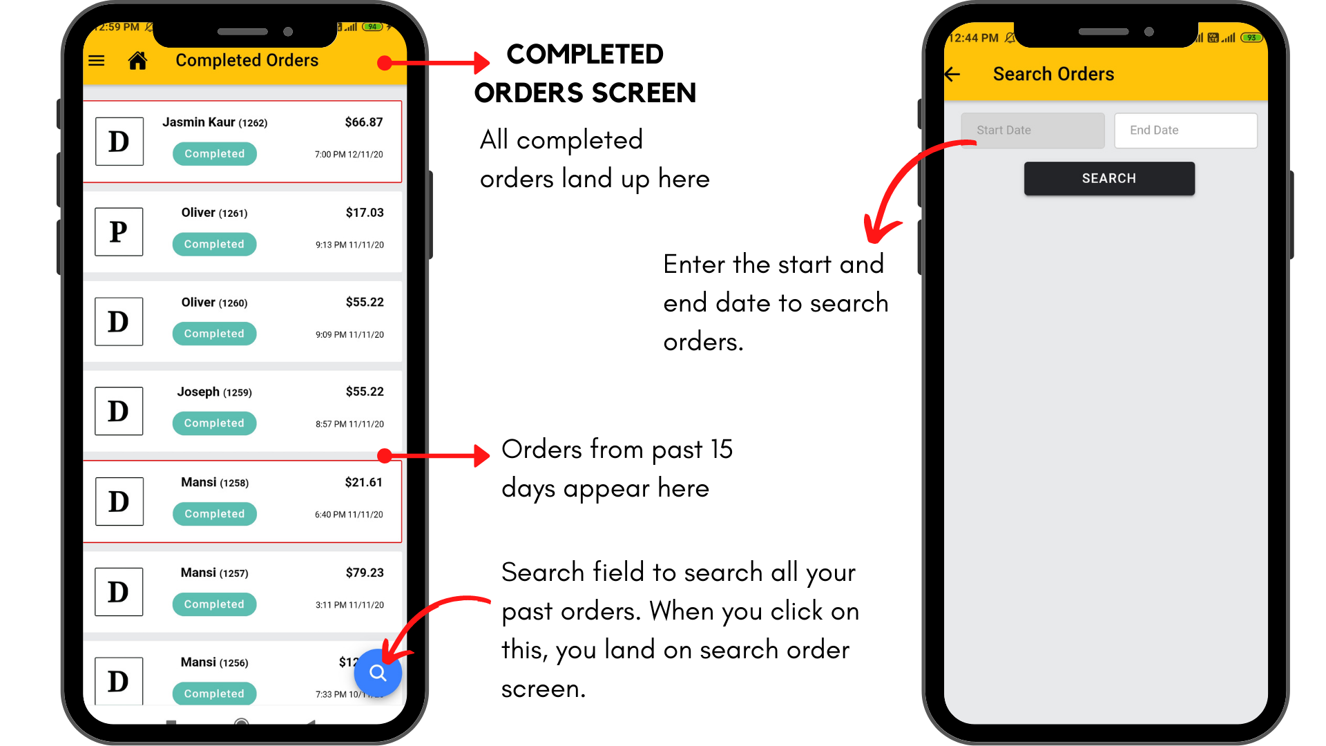 Completed Order