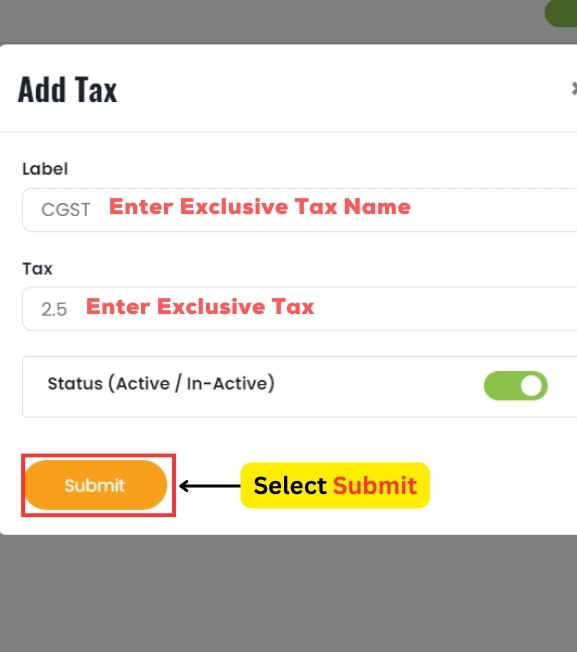 Exclusive Tax