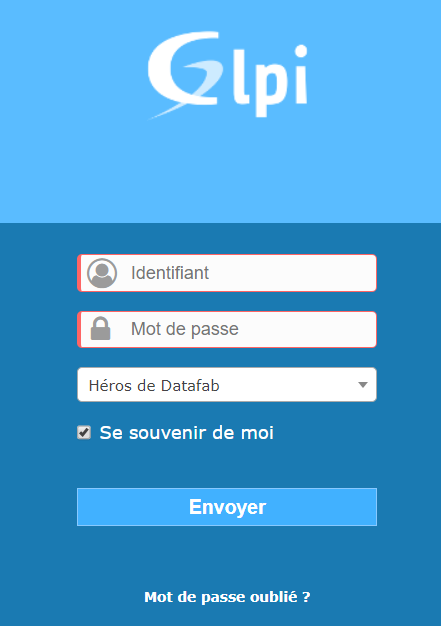 Page de connection